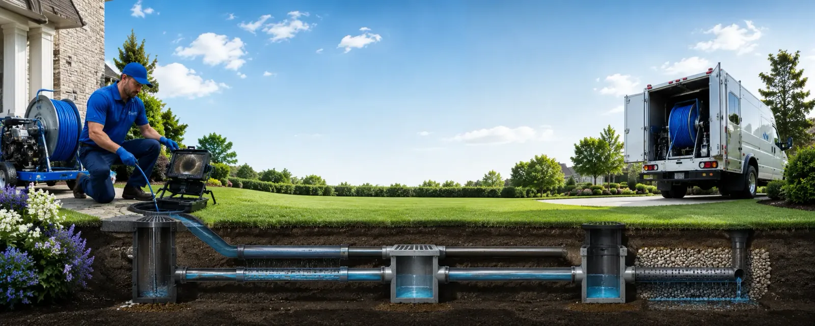 Outdoor drain cleaning information for Avoca, NE
